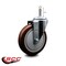 Service Caster 5'' Maroon Polyurethane Wheel Swivel 7/16'' Grip Ring Stem Caster SCC-GR20S514-PPUB-MRN-716138 - alternate 4